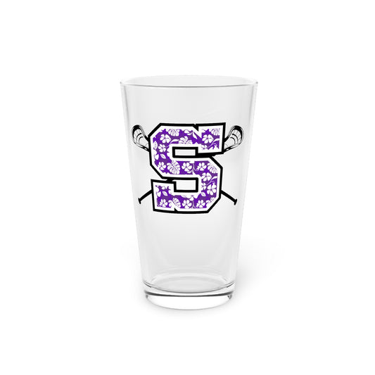Sunset Lacrosse Pint Glass