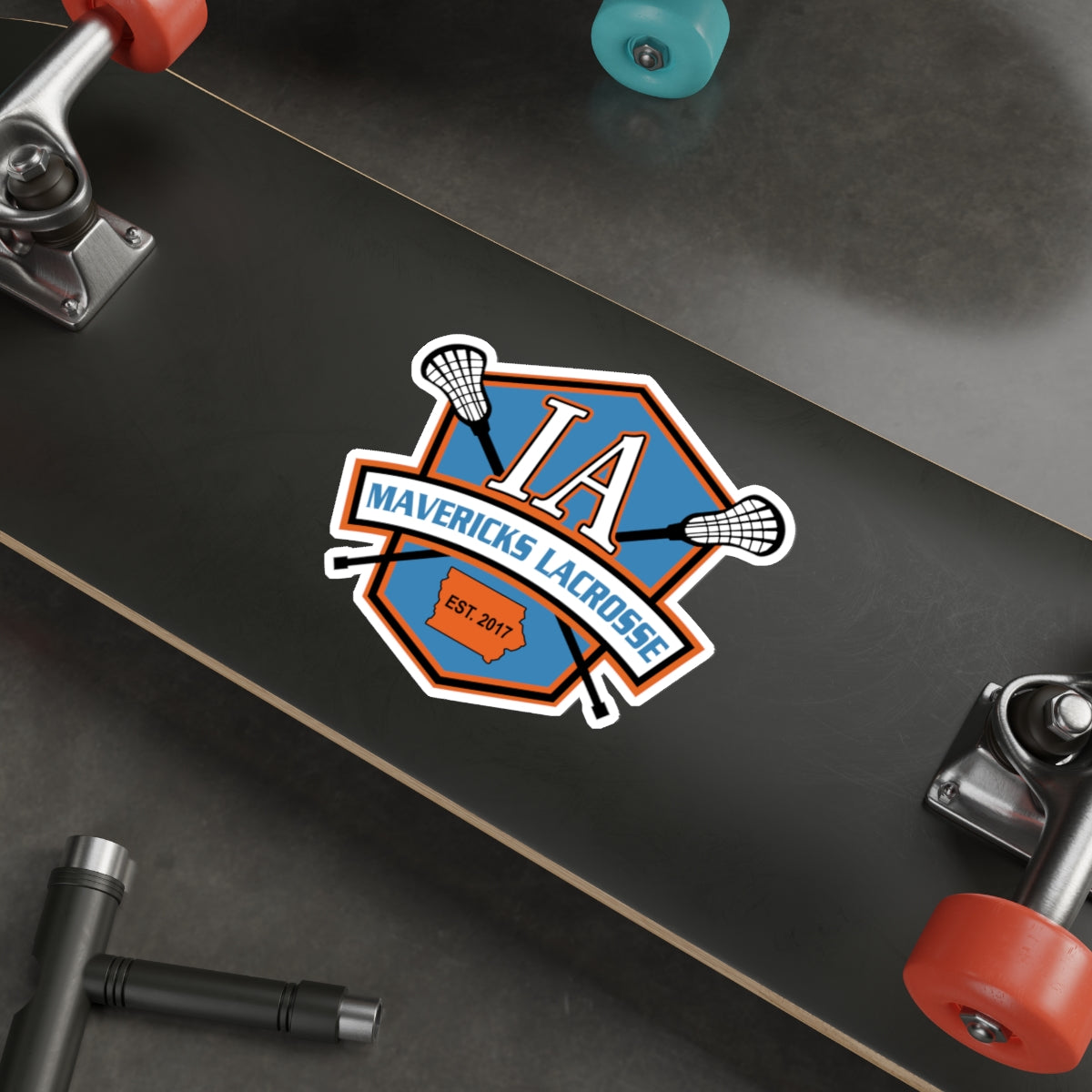 Iowa Mavericks Die Cut Stickers
