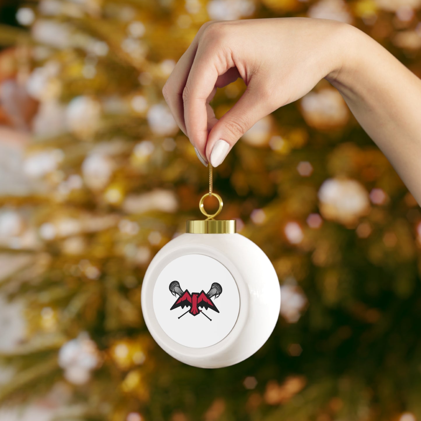 Montrose Lacrosse Christmas Ball Ornament
