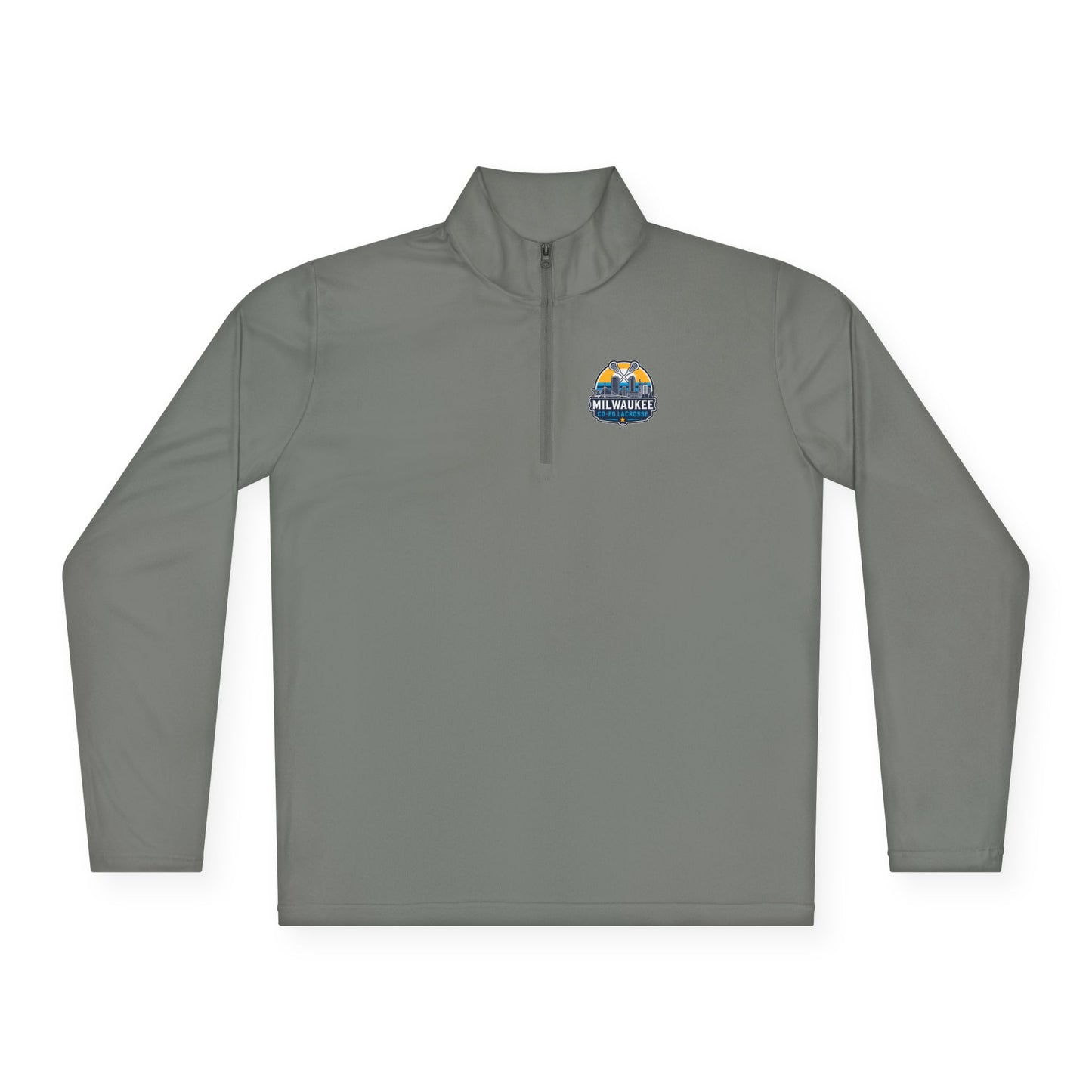 Adult Milwaukee Coed Lacrosse Club Sports Quarter-Zip Pullover