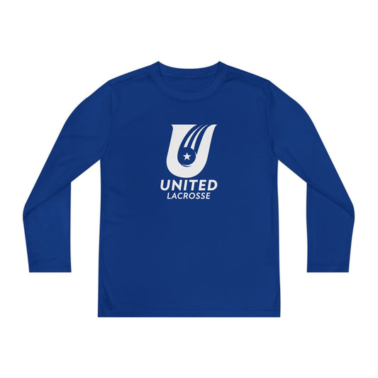 Youth United Lacrosse Sport-Tek Performance Long Sleeve Shirt