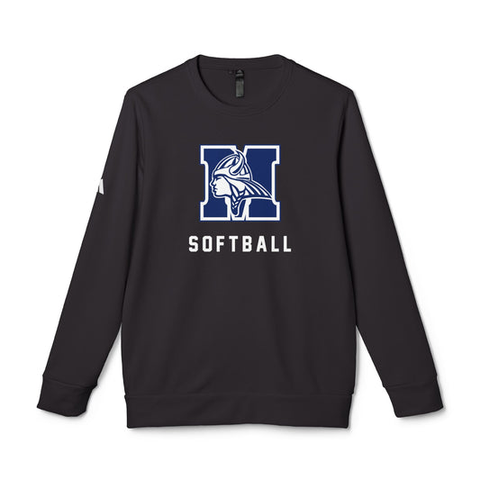 Adult Maclay Softball Adidas Fleece Crewneck Sweatshirt