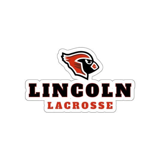 Lincoln Lacrosse Die-Cut Sticker