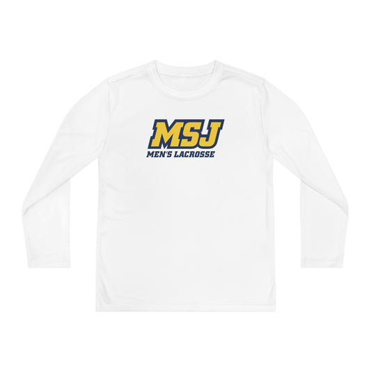 Youth MSJ Lacrosse Sport-Tek Performance Long Sleeve