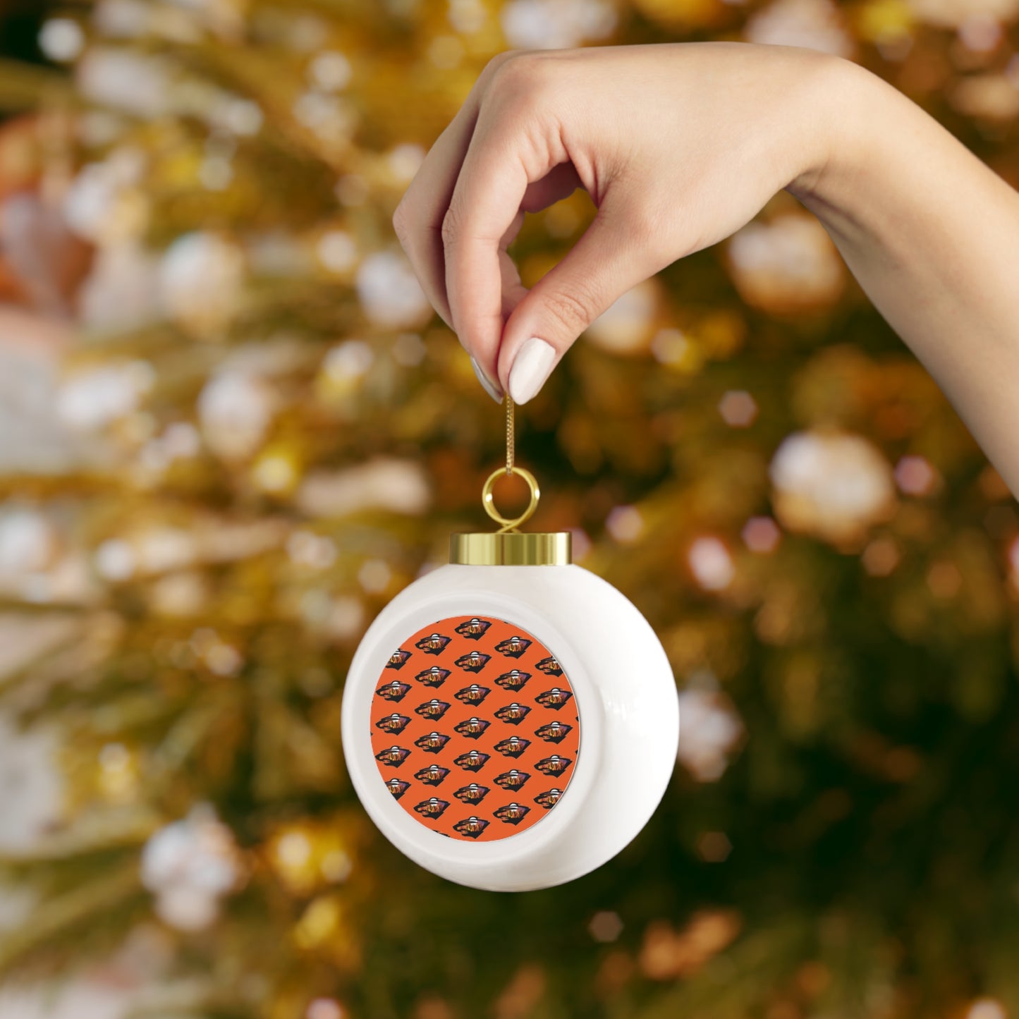 WVW Lacrosse Christmas Ball Ornament