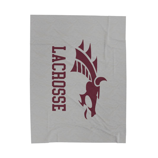 Collierville Lacrosse Velveteen Plush Blanket