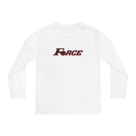 Youth Colorado Force Softball Sport-Tek Performance Long Sleeve Shirt