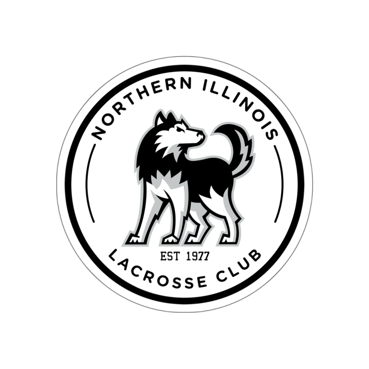 NIU Lacrosse Die-Cut Sticker
