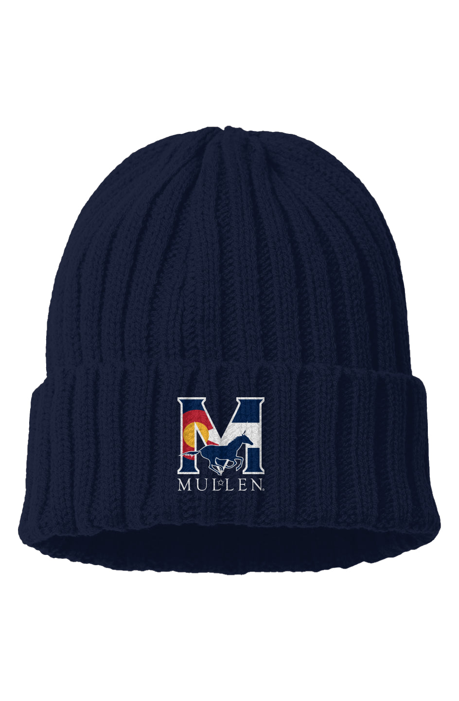 Mullen HS Cable Knit Beanie