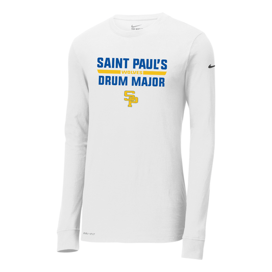 Adult St Paul's Marching Wolves Nike Dri-FIT Long Sleeve Tee