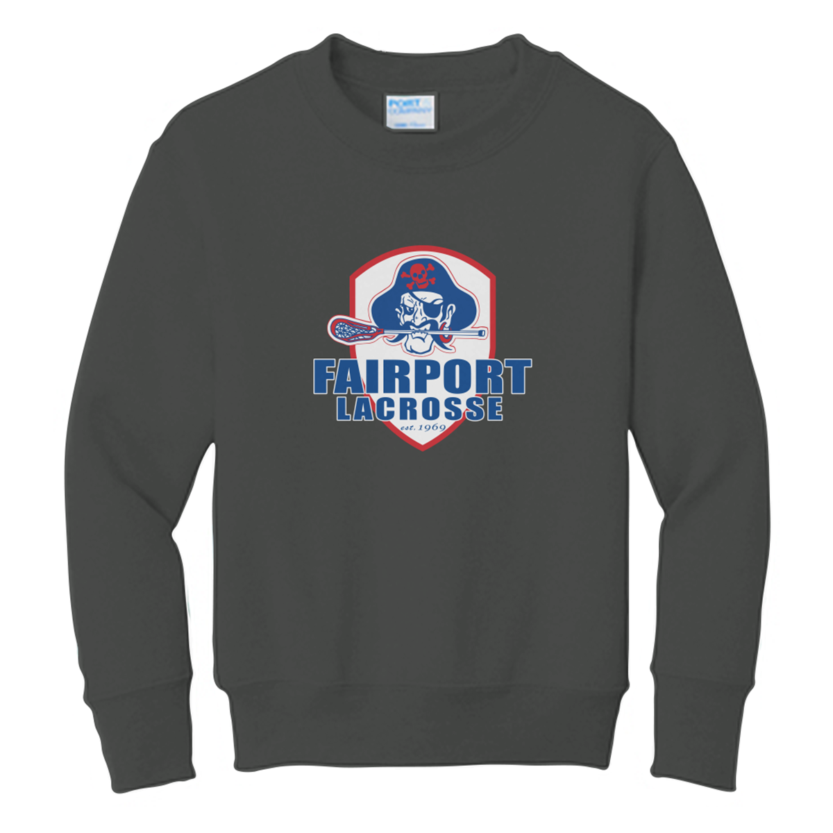 Youth Fairport Lacrosse Fleece Crewneck Sweatshirt