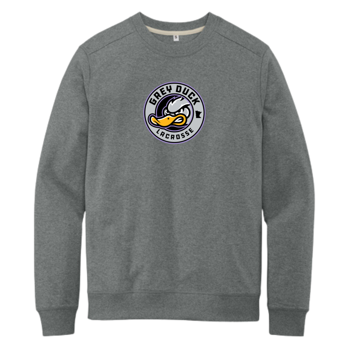 Adult Grey Duck Lacrosse District Re-Fleece Crew