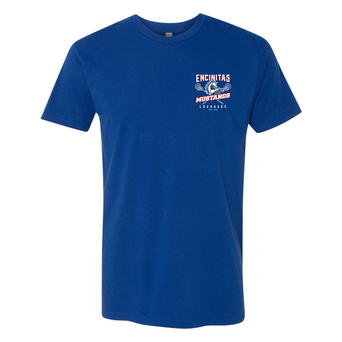 Adult Mustangs Lacrosse Next Level Cotton T-Shirt