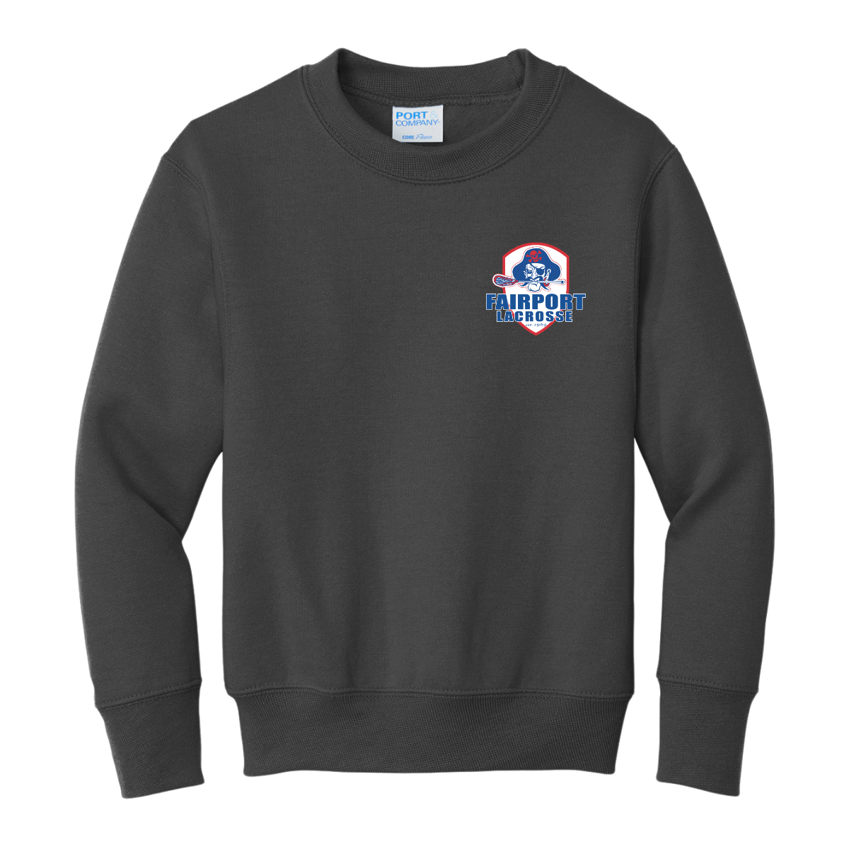 Youth Fairport Lacrosse Fleece Crewneck Sweatshirt