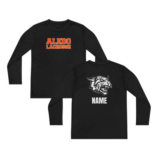 Personalizable - Youth Aledo Lacrosse Sport-Tek Performance Long Sleeve Shirt