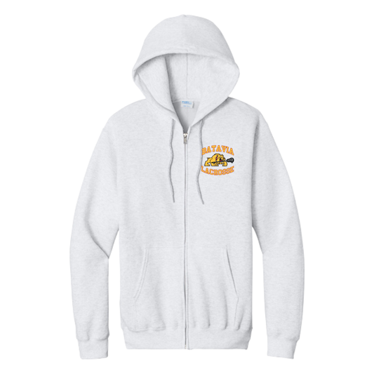 Adult Batavia Lacrosse Port & Company Full Zip Hoodie