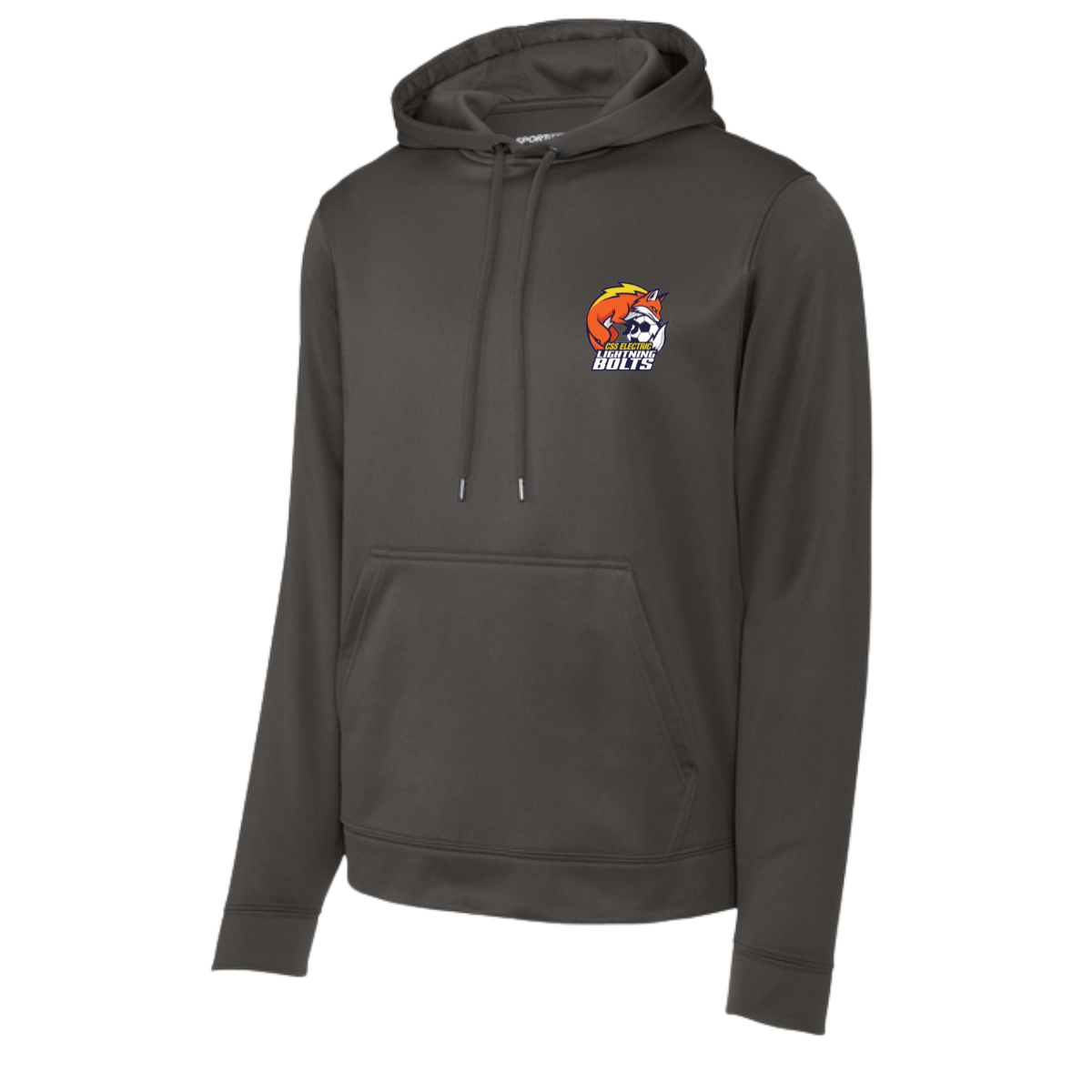 Adult Lightning Bolts Sport-Tek Sport-Wick Fleece Hoodie