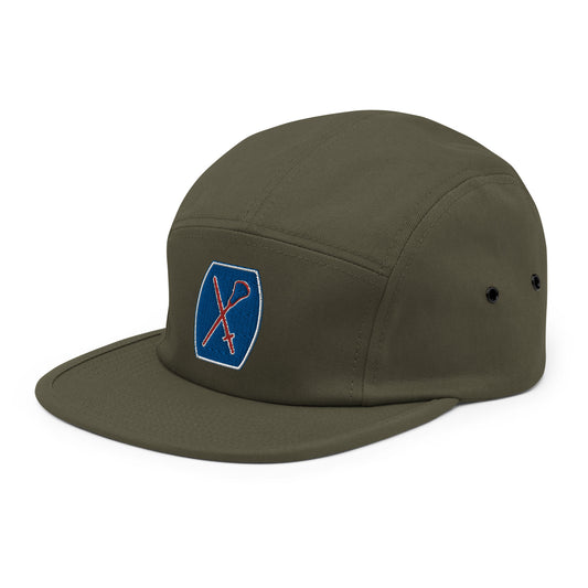 10th Mountain Lacrosse 5 Panel Camper Hat