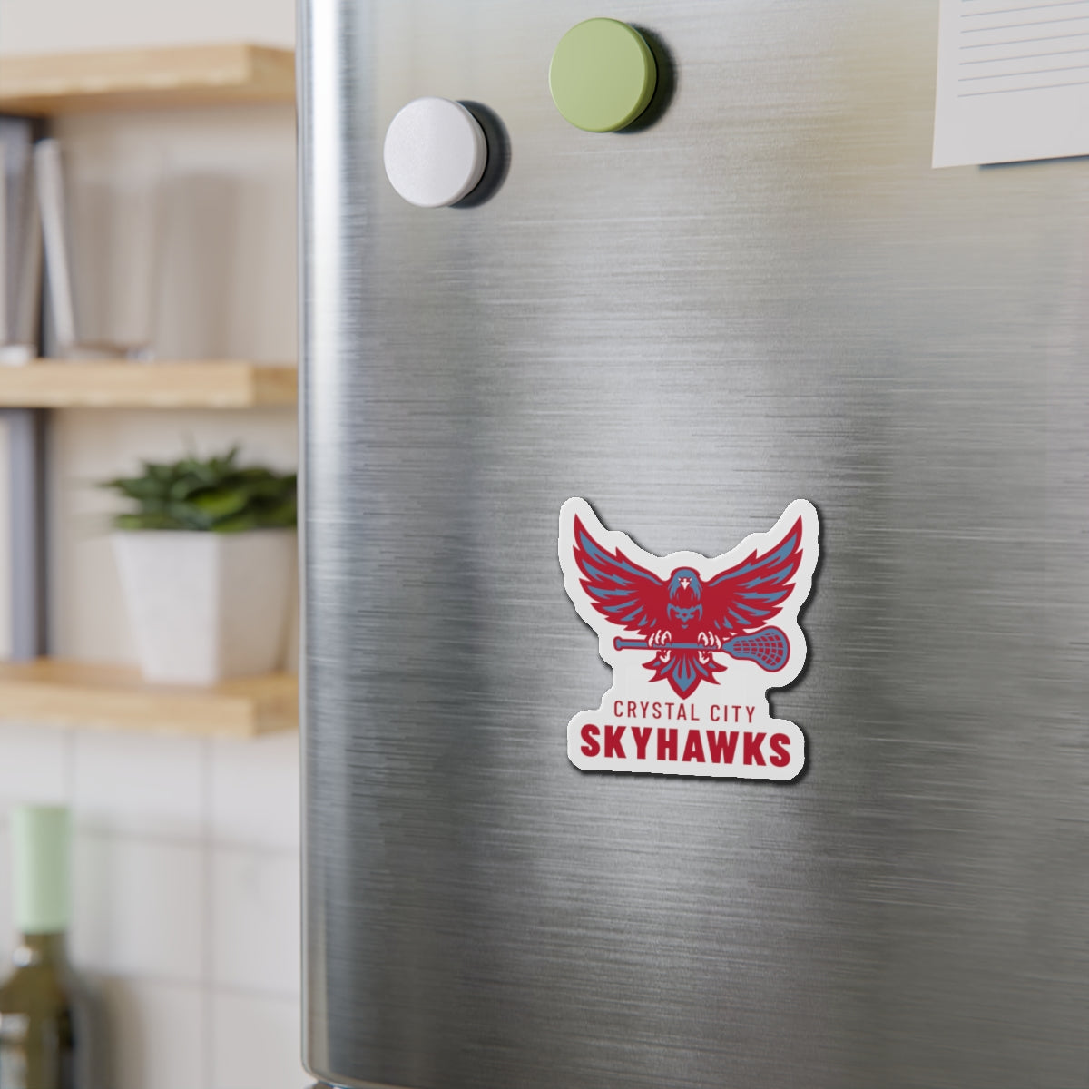 Crystal City Skyhawks Die-Cut Magnet