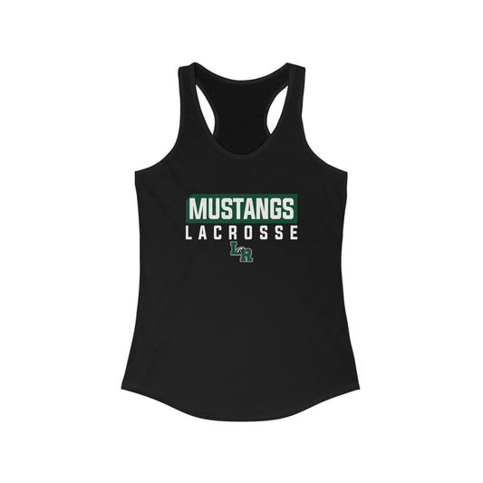 Women's Mustangs Lacrosse Next Level Racerback Tank