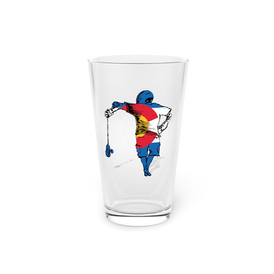 POWLAX Pint Glass