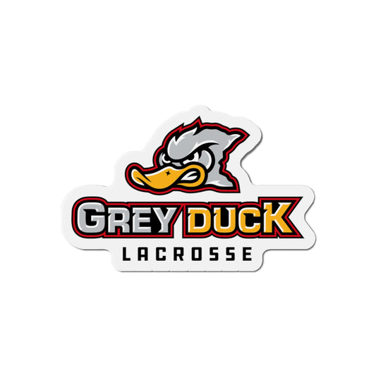 Grey Duck Lacrosse Die-Cut Magnet
