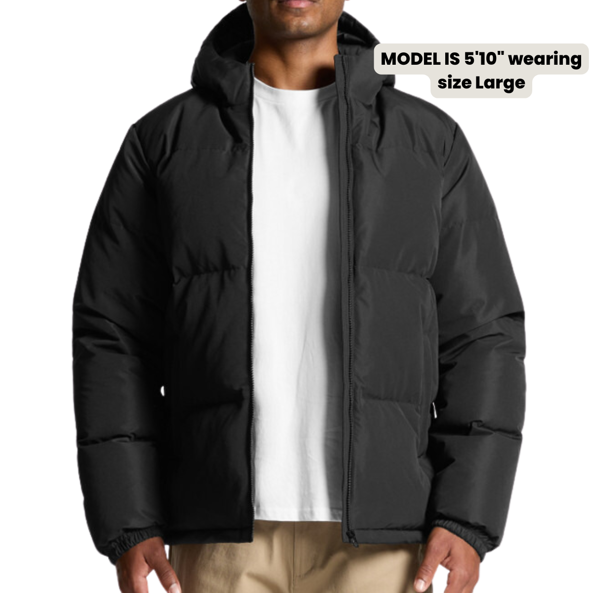 Adult 51 Stars AS Colour Hooded Puffer Jacket