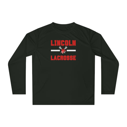 Adult Lincoln High School Team 365 Performance Long Sleeve Shirt