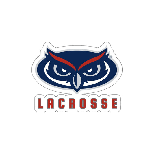 FAU Lacrosse Die-Cut Outdoor Sticker (3"x3")