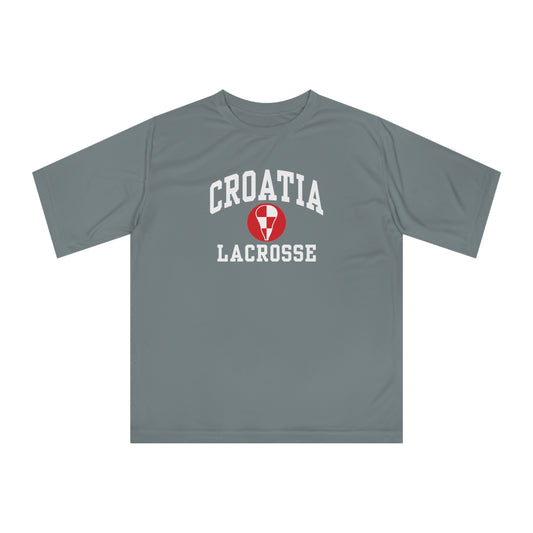 Adult Croatia Lacrosse Team 365 Zone Performance T-Shirt
