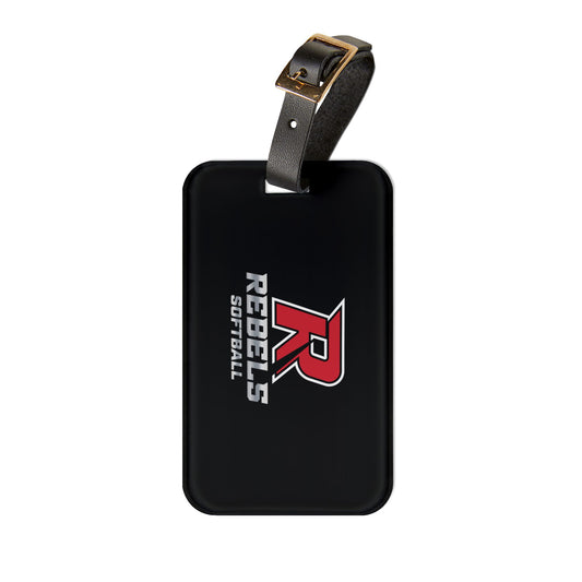 Rebels Softball Luggage Tag