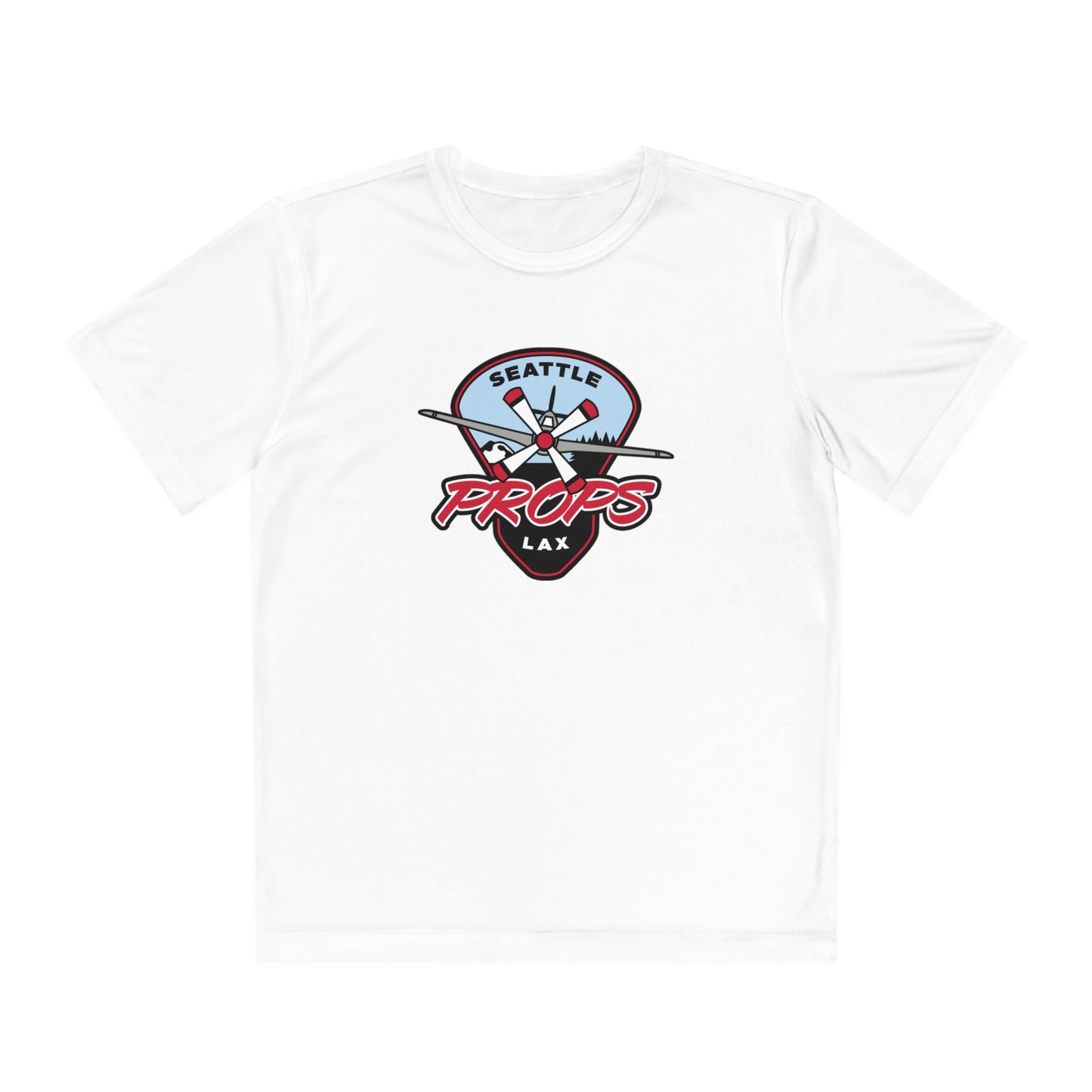 Youth Seattle Props Lacrosse Sport-Tek Performance Tee