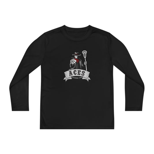 Youth Aces Lacrosse Sport-Tek Performance Long Sleeve Shirt