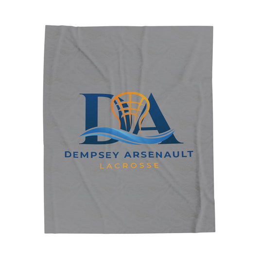 Dempsey Arsenault Lacrosse Velveteen Plush Blanket