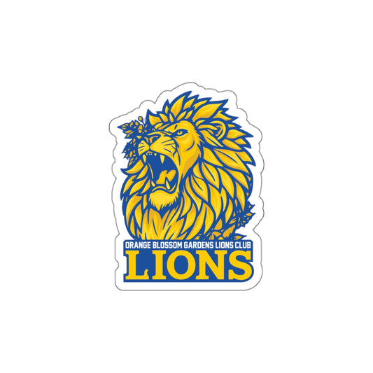 Lions Club Die-Cut Sticker
