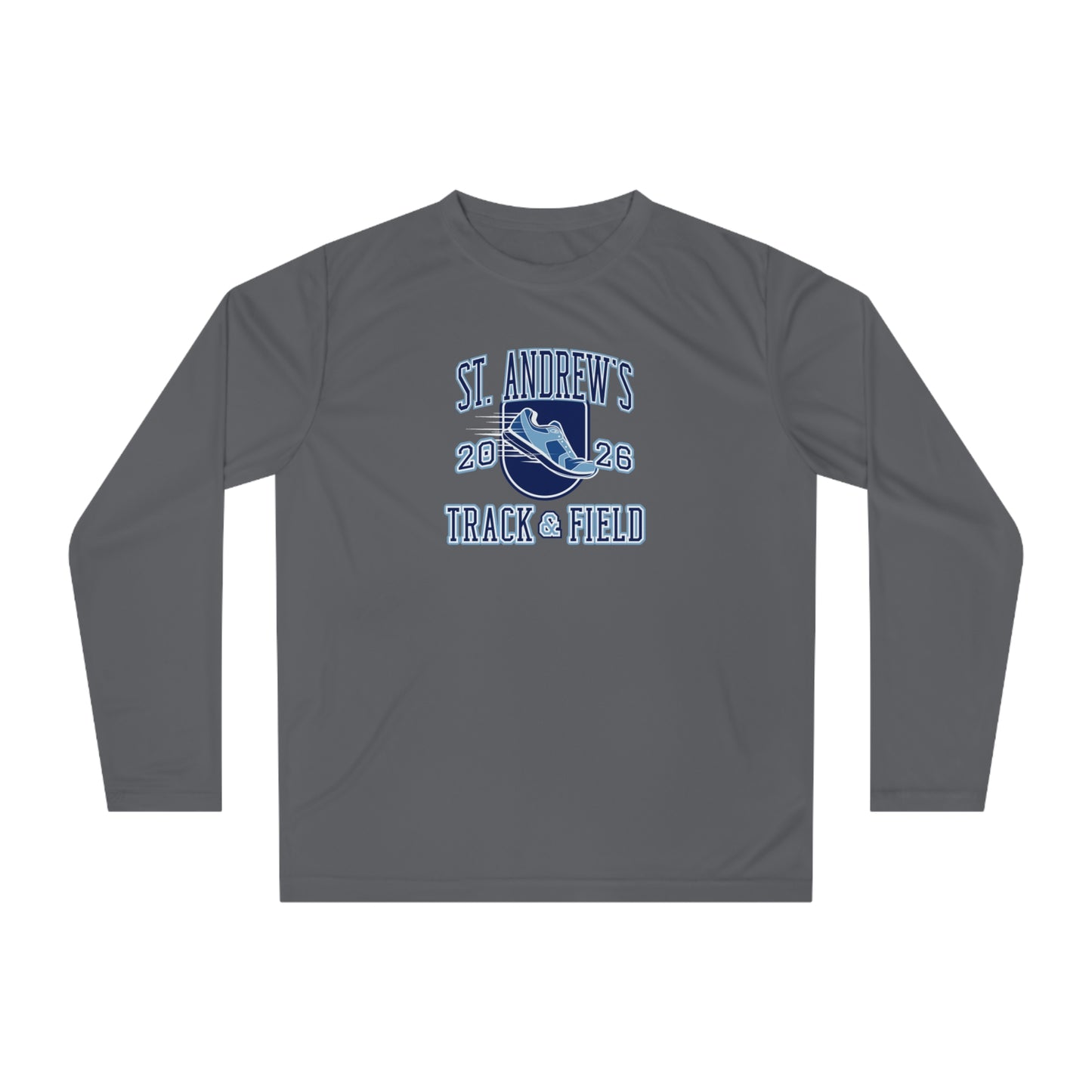 Adult Saints Track and Field Team 365 Performance Long Sleeve Shirt