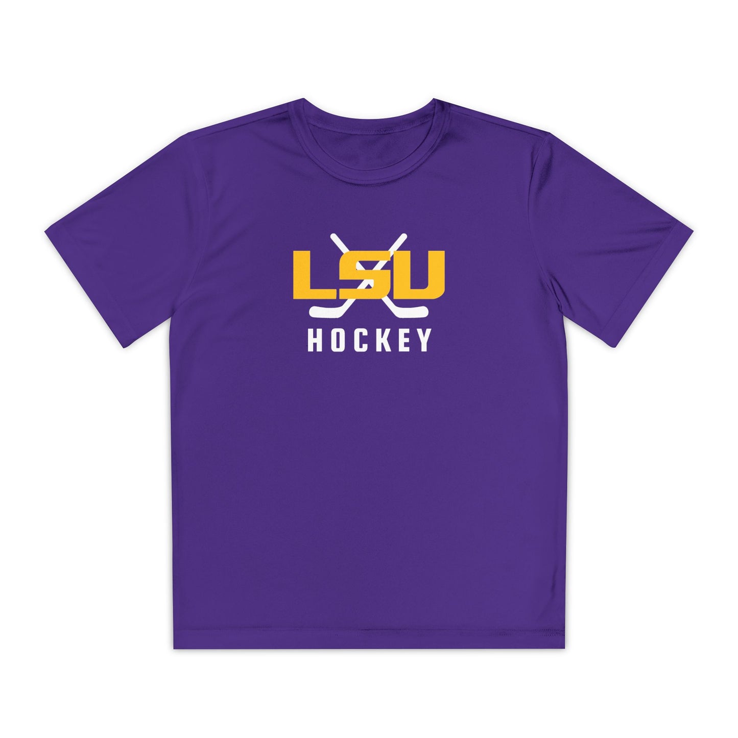 Youth LSU Ice Hockey Sport-Tek Performance Shirt