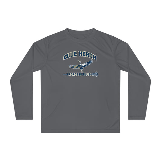 Adult Blue Heron Lax Performance Long Sleeve
