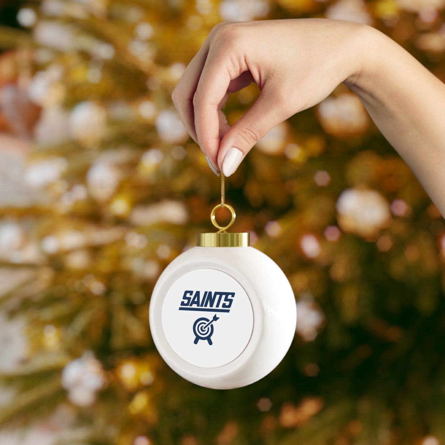Saints Archery Christmas Ball Ornament
