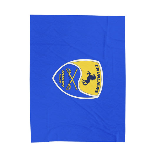 Cavaliers Rugby Velveteen Plush Blanket (60" x 80")