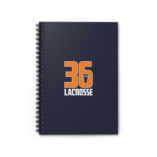 Team36 Lacrosse Spiral Notebook - Ruled Line (8" x 6")