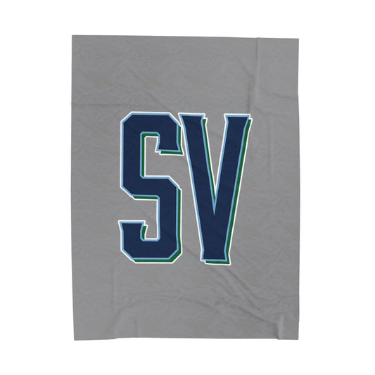Sun Valley Lacrosse Velveteen Plush Blanket
