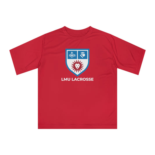 Adult LMU Lacrosse Team 365 Performance T-shirt