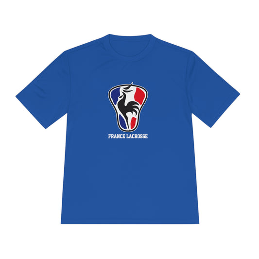 Adult France Lacrosse Sport-Tek Performance T-Shirt