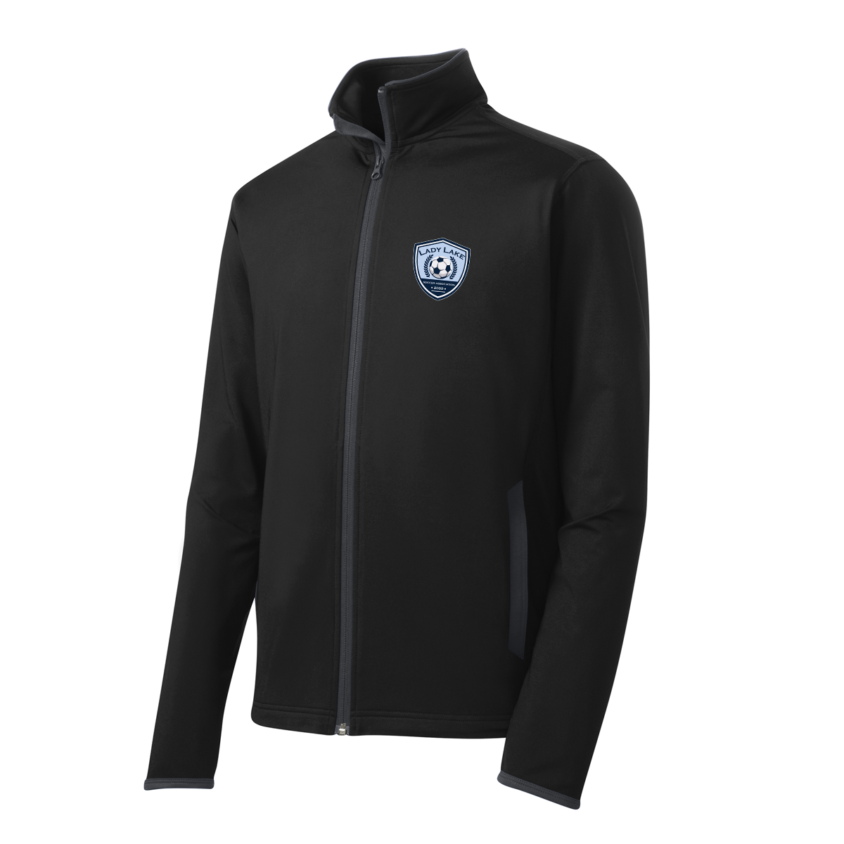 Adult Lady Lake Soccer Association Sport-Tek Sport-Wick Stretch Full-Zip Jacket