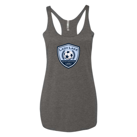 Women's Lady Lake Soccer Association Racerback Tank Top