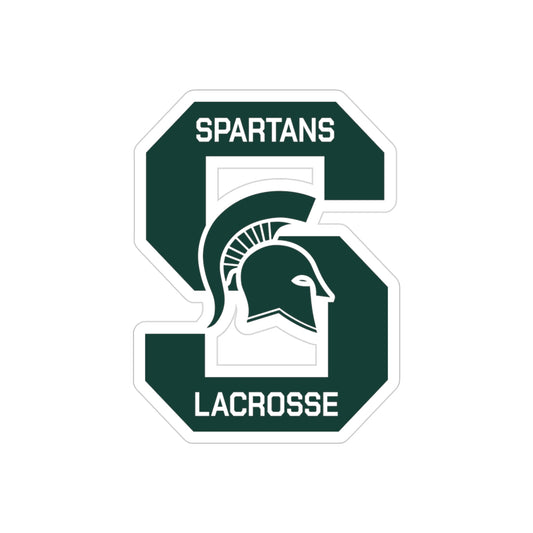Skyline Spartans Lacrosse Transparent Outdoor Sticker
