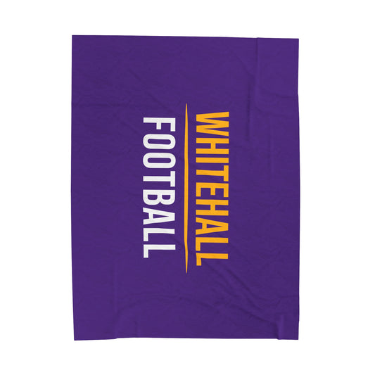 Whitehall Football Velveteen Plush Blanket (60" x 80")