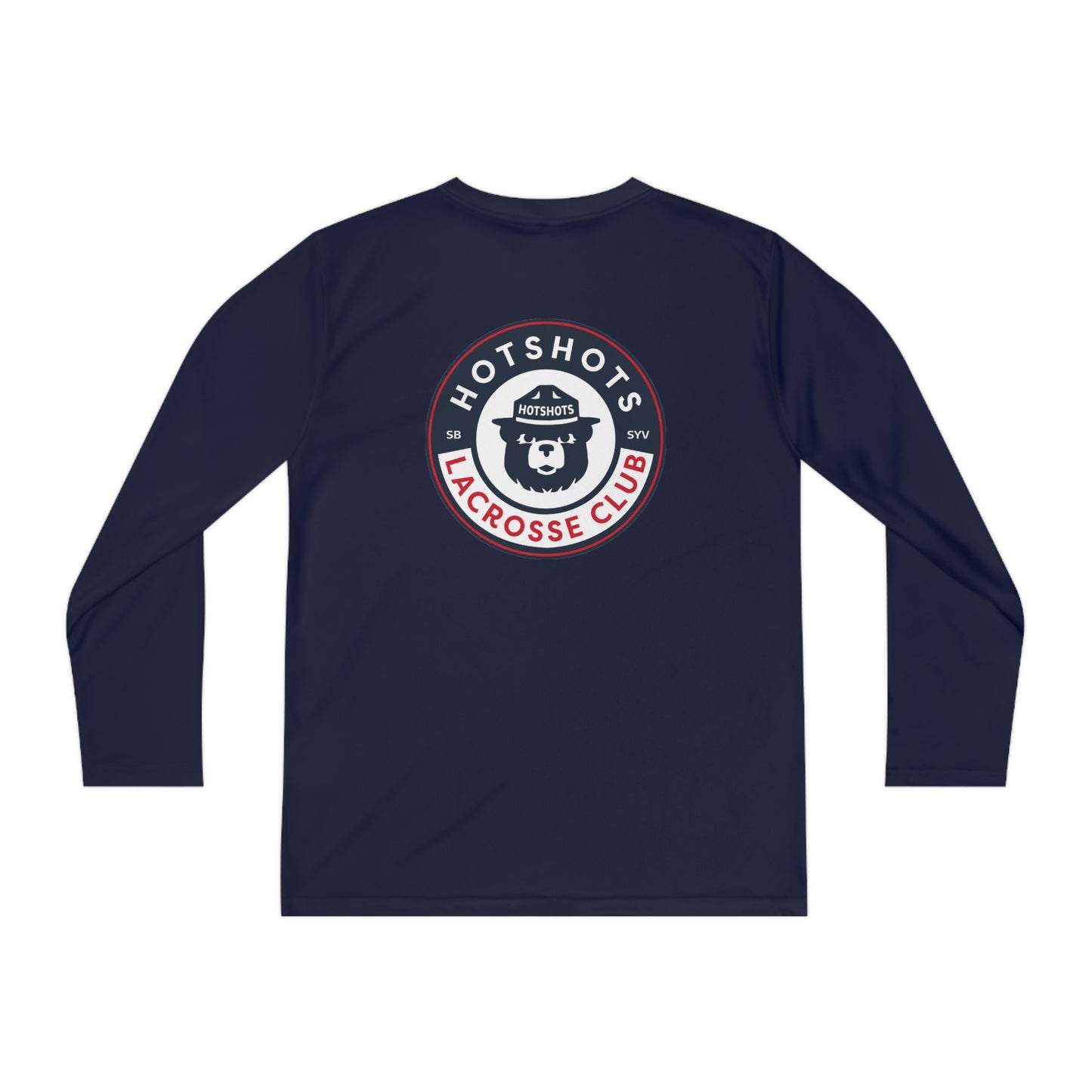 Youth Hotshots Lacrosse Sport-Tek Performance Long Sleeve