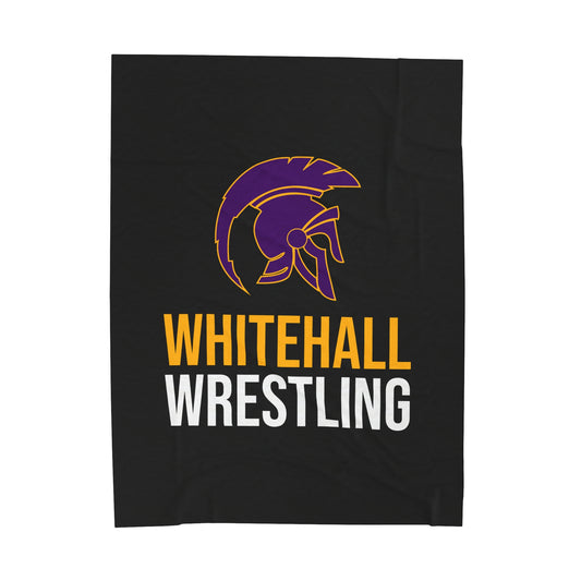 Whitehall Wrestling Velveteen Plush Blanket (60" x 80")